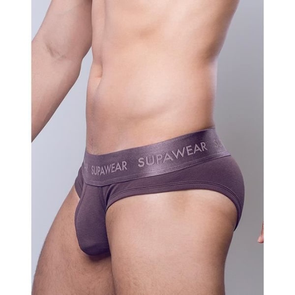 Supawear - Herreundertøj - Herretrusser - Ribbet Brief Peberkorn - Brun - jag