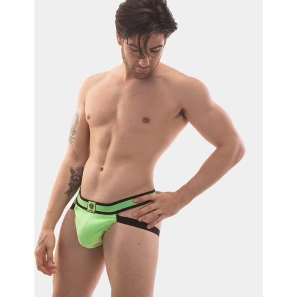 Viivakoodi Berliini - Miesten Alusvaatteet - Miesten Jockstrap - Yeni Neonggreen Jockstrap - Vihreä Grön M