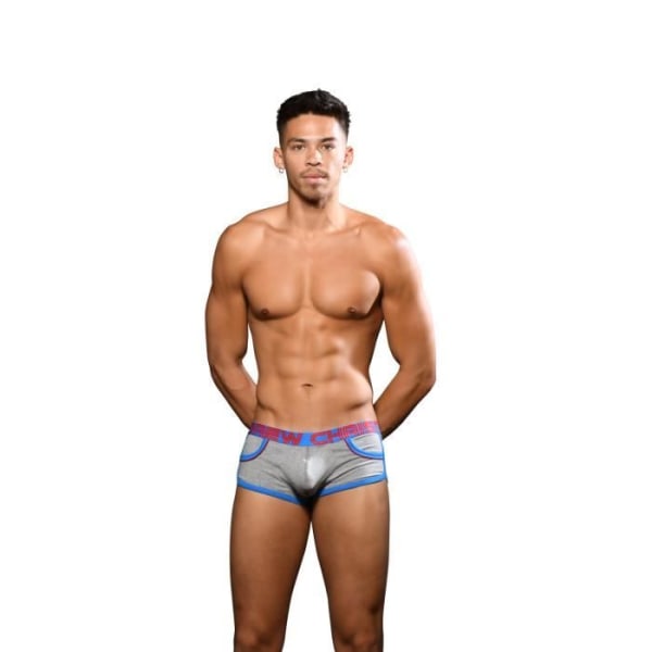 Andrew Christian - Underkläder för män - Boxershorts för män - SHOW-IT® Retro Pop Pocket Boxer Brief Heather Grey - Grå Grå S
