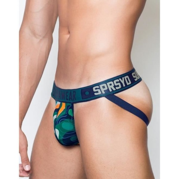 Supawear - Underkläder för män - Jockstrap för män - Sprint Jockstrap Guerilla Green - Grön - 1 x Grön S