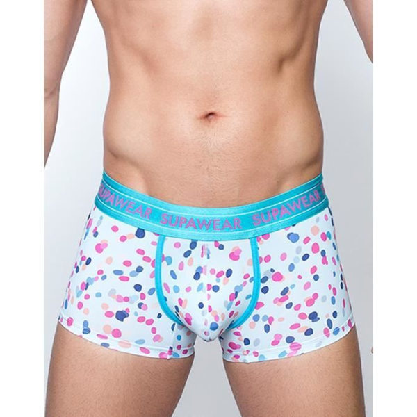 Supawear - Herreundertøj - Herreboksere - Sprint Trunk Ditsy Dots - Hvid Vit jag