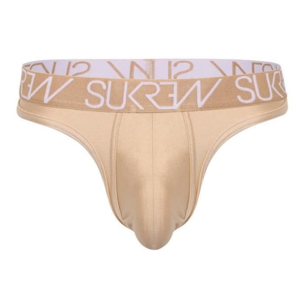 Sukrew - Underkläder för män - Strumpor för män - Klassisk stringtrosa Guld Dust - Guld - 1 x Guld XL