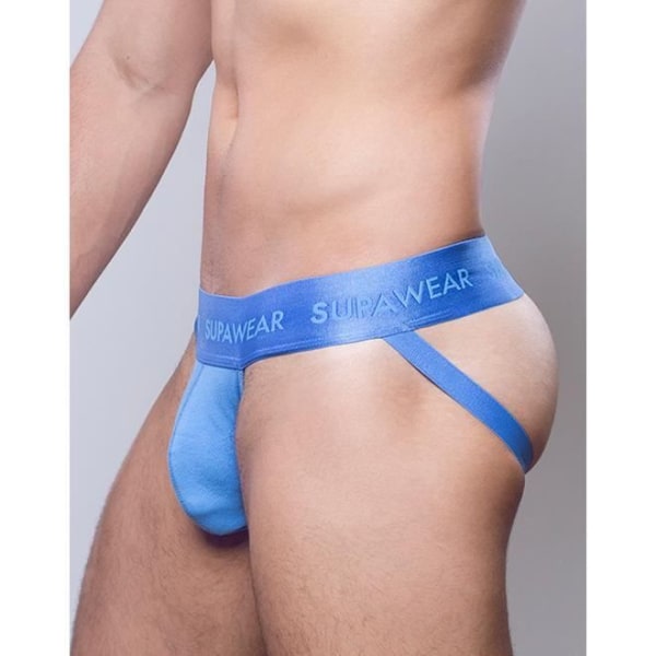 Supawear - Underkläder för män - Jockstrap för män - Ribbad Jockstrap Marina - Blå - 1 x Blå XL