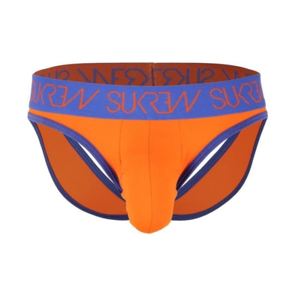 Sukrew - Underkläder för män - Jockstrap för män - V-Brief Flame Orange - Orange - 1 x Orange XL