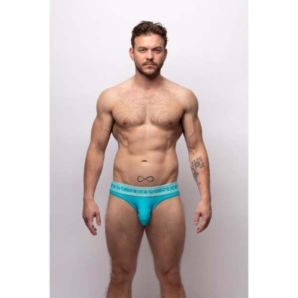 Sukrew - Herreundertøj - Jockstrap til mænd - V-Brief Scuba Blue - Blå - 1 x Blå jag