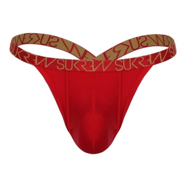 Sukrew - Underkläder för män - Strumpor för män - Bubble Thong Ruby - Röd - 1 x Röd S