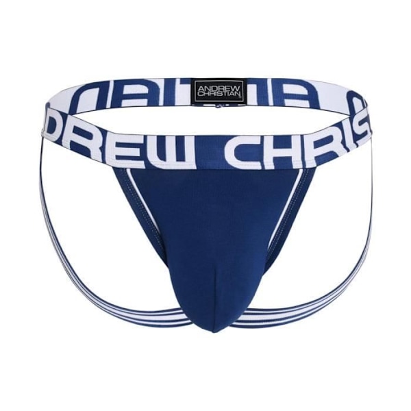 Jockstrap-undertøj til mænd - Andrew Christian TROPHY BOY® FOR HUNGE GUYS JOCK Navy - Navy Marin XL