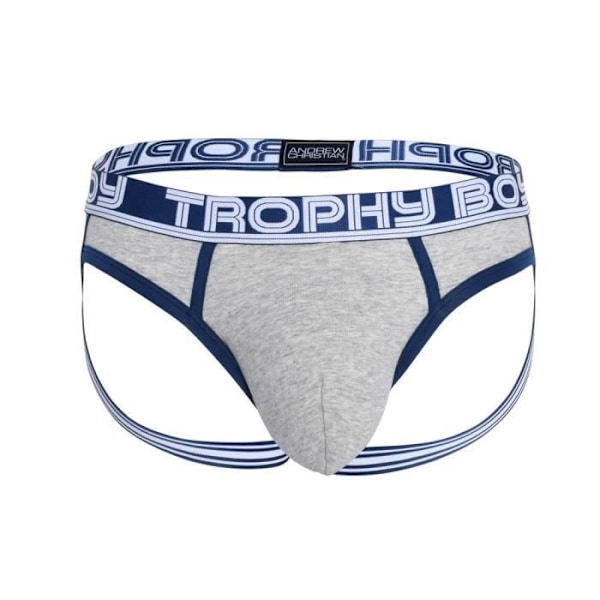 Jockstrap underkläder för män - Andrew Christian TROPHY BOY® For Hung Guys Brief Jock Heather Grey - Grå Grå jag