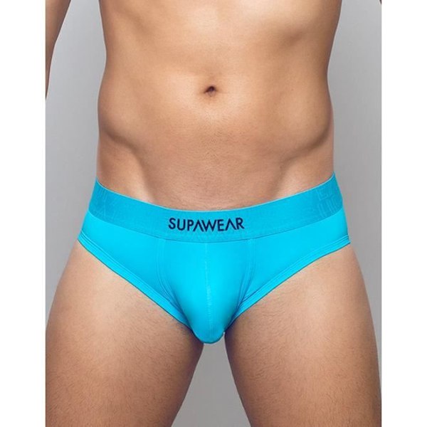 Supawear - Herreundertøj - Herretrusser - Neon Brief Neon Blå - Blå Blå S