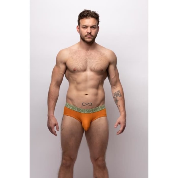 Sukrew - Miesten alusvaatteet - Miesten alushousut - Apex Brief Camel - Vihreä Grön XS