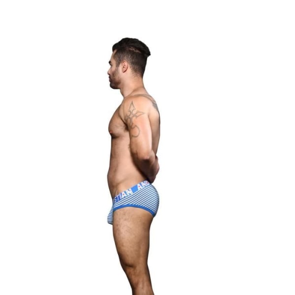 Andrew Christian - Herreundertøj - Herretrusser - Sky Stripe Brief m/ ALMOST NAKED® - Blå Blå S