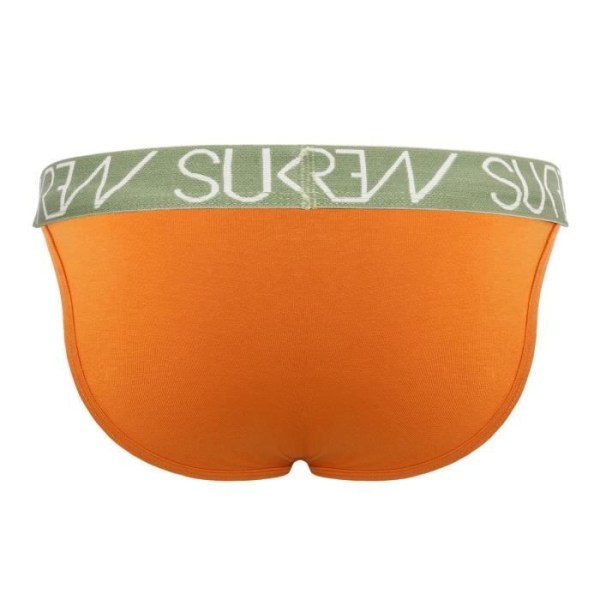 Sukrew - Miesten alusvaatteet - Miesten alushousut - Tanga Camel - Oranssi - 1 x Orange S