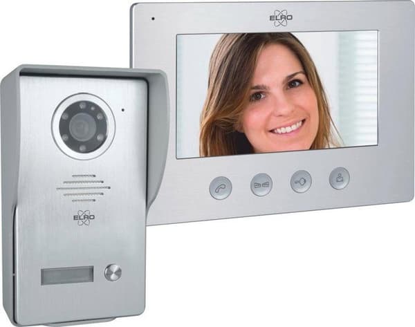 Video intercom - ELRO - DV4000 - Full HD 1080P kamera - Night vision - 7 tums skärm Grå