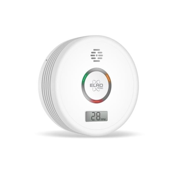 ELRO Pro PK4910 kolmonoxiddetektor - automatiskt självtest - 10 års batteri Vit