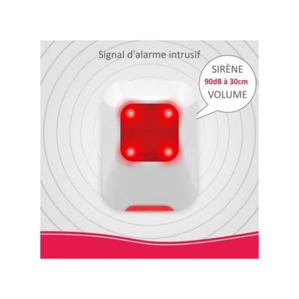 Inomhus sirén - ELRO - AS90SRA - 90 dB - Trådlös - Sabotagesäker