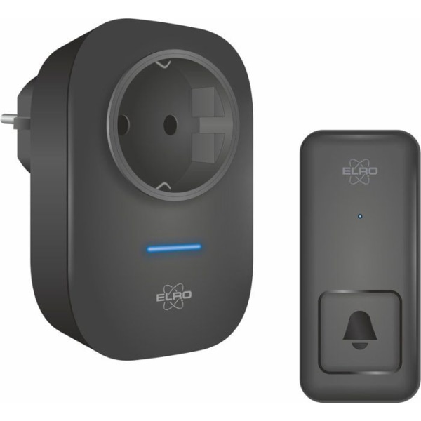 ELRO DB4000 Wireless Kinetic dörrklocka kit - med plug-in mottagare med uttag - utan batterier