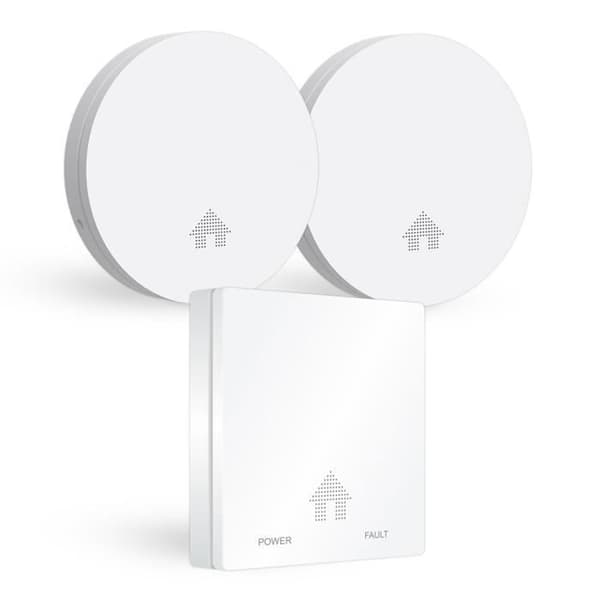 ELRO FF4610 Designer Fire Kit - 2X Slimline rökdetektor & Slimline kolmonoxiddetektor Vit