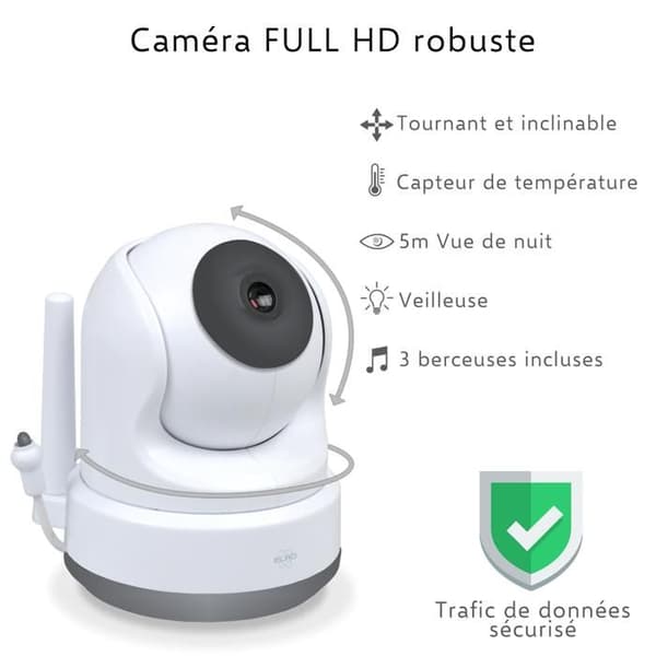 ELRO BC4000-2 Babyfoon Royale med 2 Full HD-kameror Vit