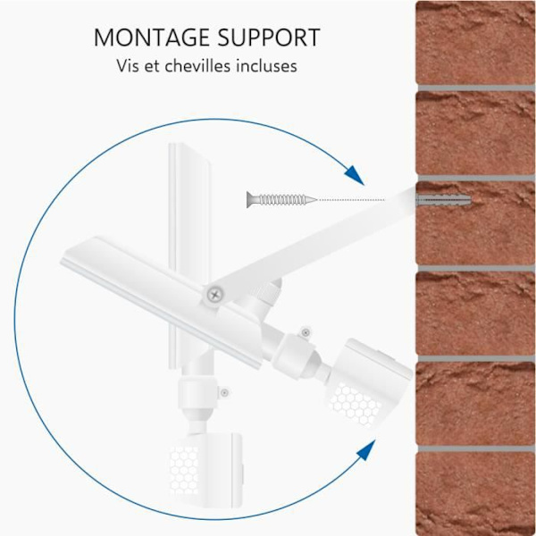 Utomhus LED strålkastare med rörelsedetektor ELRO LF60 - 20W - 1600LM - Vattentät IP54 - Vit 6500K briljant ljus