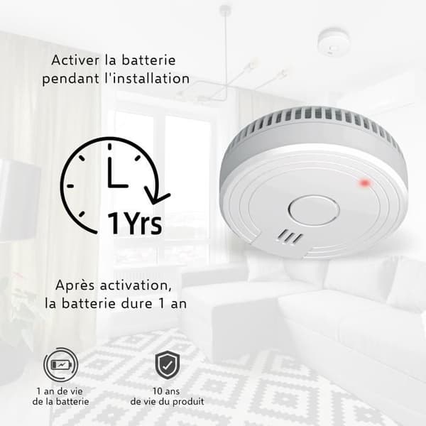 24-pack ELRO FS1801 | Sensor 10 år | 85 dB | Enligt europeisk standard EN14604 | Vit | 24 stycken Vit
