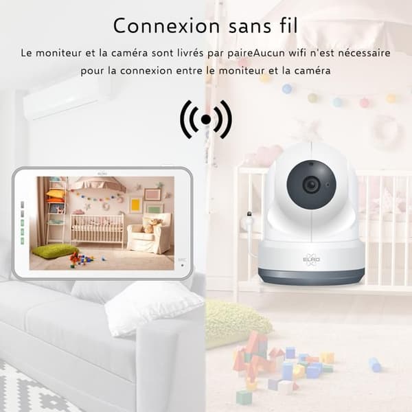 ELRO BC4000-2 Babyfoon Royale med 2 Full HD-kameror Vit