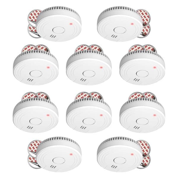 Röklarm - ELRO - FS1805 - 10-pack - Batteritid 5 år - Magnetisk fäste Vit