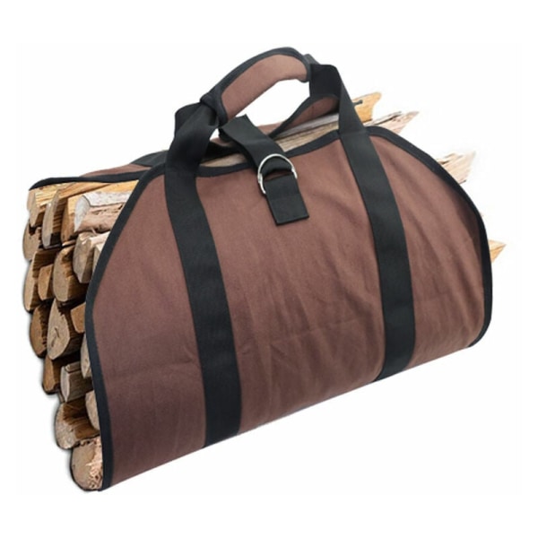 Kanvas pejs brændepose, Træ transport opbevaring taske, Log kurve