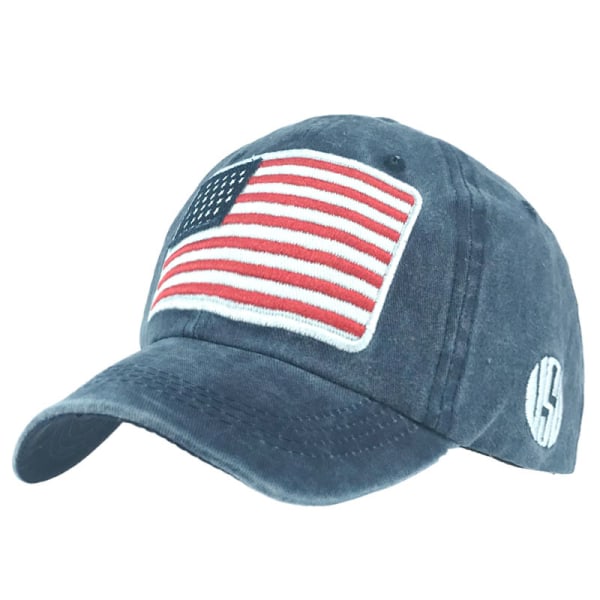 Monogram amerikansk flagg bomulls baseball cap