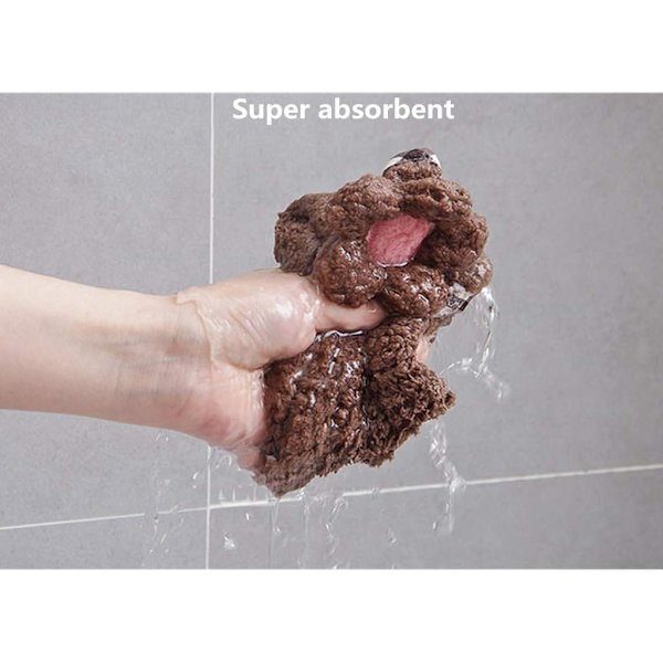 4-pack mikrofiberhanddukar, kökshanddukar med ögla, badrumshanddukar hängande, snabbtorkande absorberande mikrofiberrengöringsdukar (4 färger)
