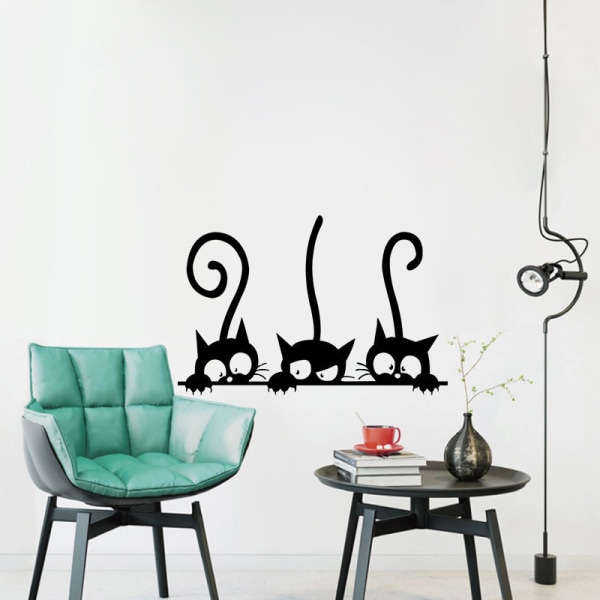 A Set of Cute Animal Theme Wall Sticker Adorable Wall Decor Cat S