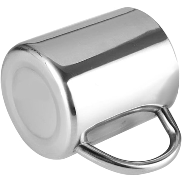 Set med 2 st rostfria kaffekoppar, ölmugg, dricksvatten, tjockare dubbla