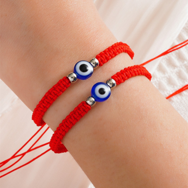 2st Evil Eye-armband för kvinnor, mäns barnskyddsarmband