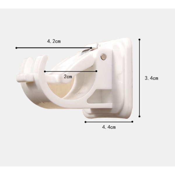 4 gardinstangbraketter Gardinkrokbrakett Gardinstangveggbrakett