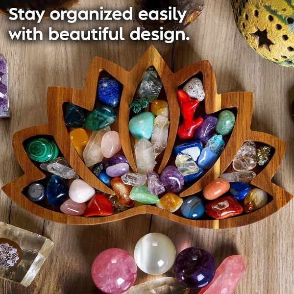 Kristallbricka för stenar - Visa dina kristaller och helande stenar