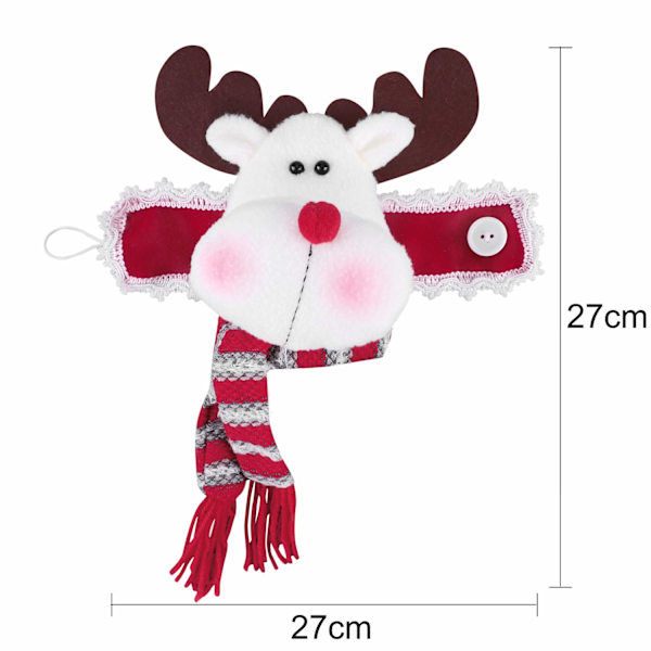 1 st julgardin spännen jul tema uppsättning snögubbe älg tomte cu