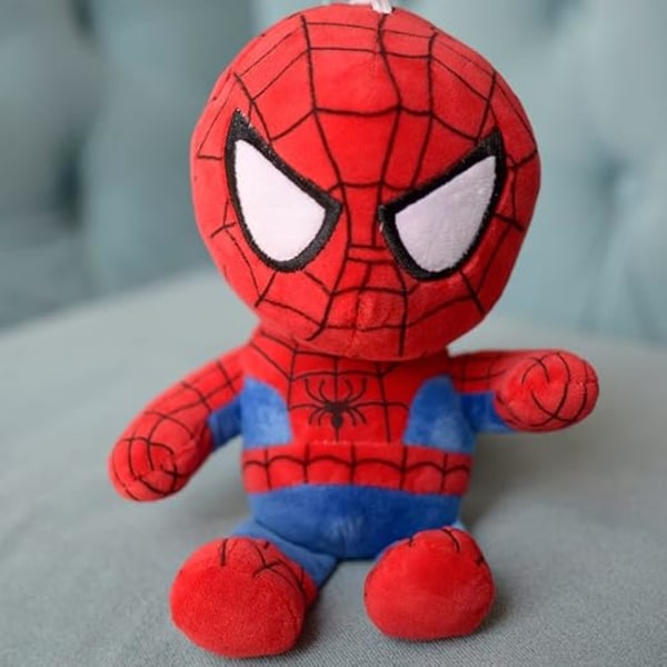 Spiderman Super Soft Premium Kvalitet Superhjälte Chibi Plyschleksak för Barn - F