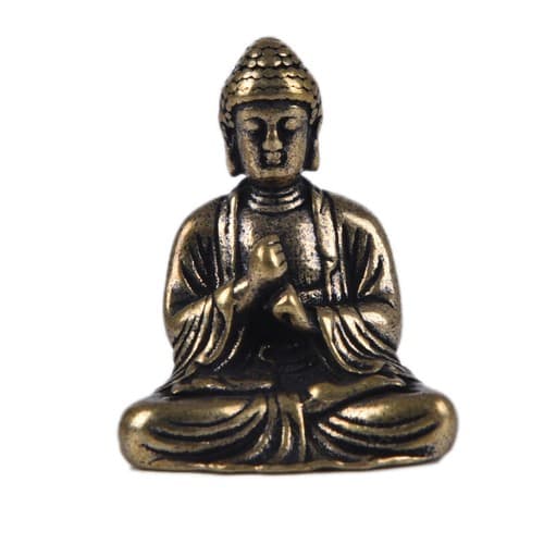 Mini Buddha-staty i thailändsk stil, heminredning, liten prydnad