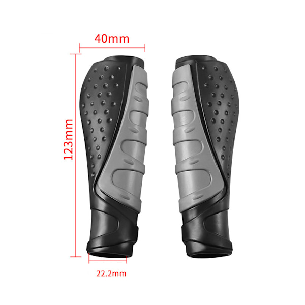 Parin MTB-ohjainkahvat Kumista Liukastumattomat Ergonomiset Pyörän Ohjainkahvat Polkupyörän Ohjaustangon Kahva