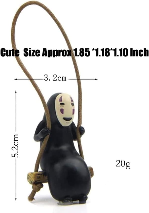 No Face Man Anime Biltillbehör Hängande Gunga Bilhänge, för