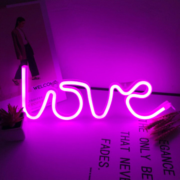 Neon Love Signs Light LED Love Decorative Art Marquee Sign - Deco