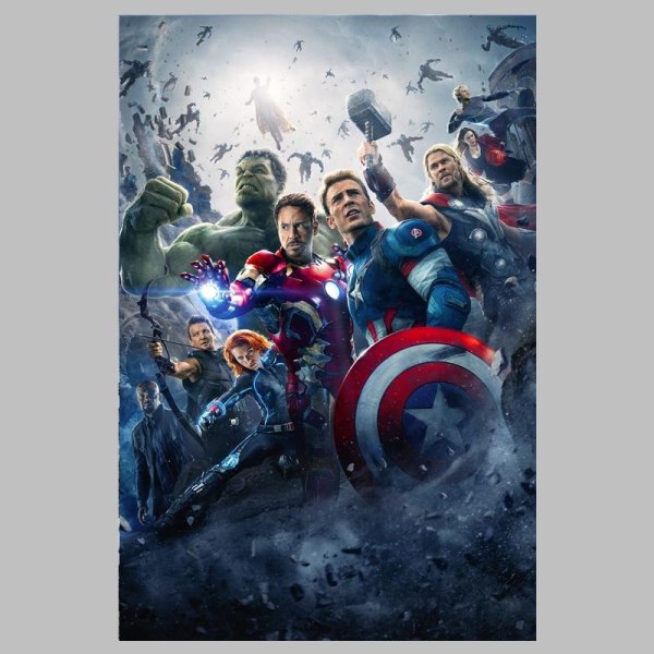 5D Diamantmålning Avengers Serie 4 DIY Full Diamond Dekorativ