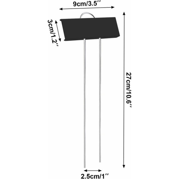 Planteetiketter, plantetikettmarkører, 12 stk. holdbart rustfritt metall