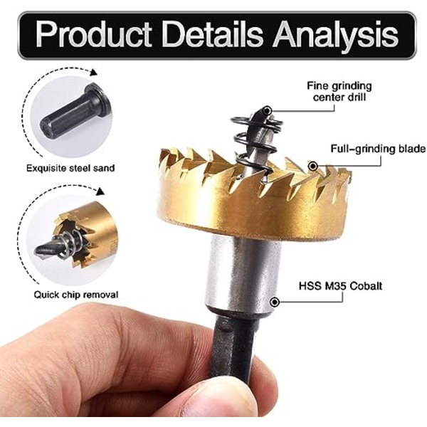 42mm HSS rostfritt stål hålsåg, metallborrning för metallborr
