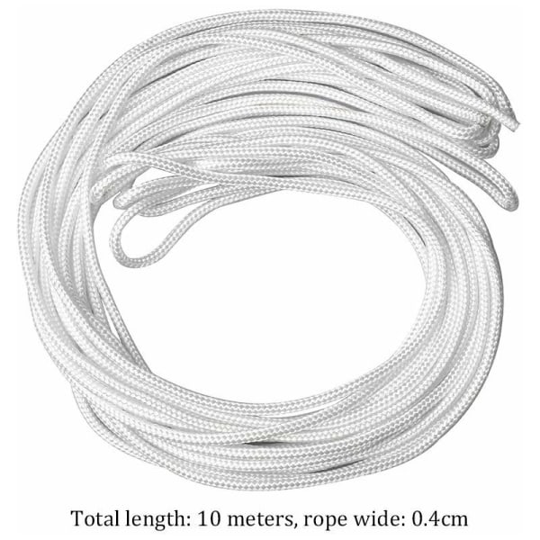 Polypropylene Rope, 2 Pieces 10 m Thickness 4 MM Craft Braided Mu