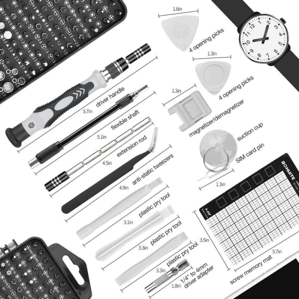 Precision bit Set, Portable Repair Kit för Dator/Laptop/iPhone