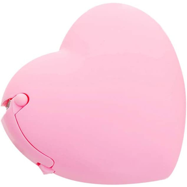 Hjärtformad tejpdispenser i rosa färg