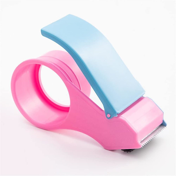 Tejpdispenser 50/60mm bredd rulltejpdispenser tejpskärare tätningsförpackningsenhet manuell förpackning påfyllningsbar 2st