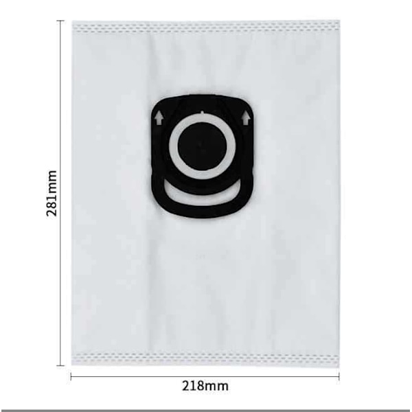 Set med 10 dammsugarpåsar med hög filtrering, hygien och anti-lukt + dammsugarpåsetillbehör