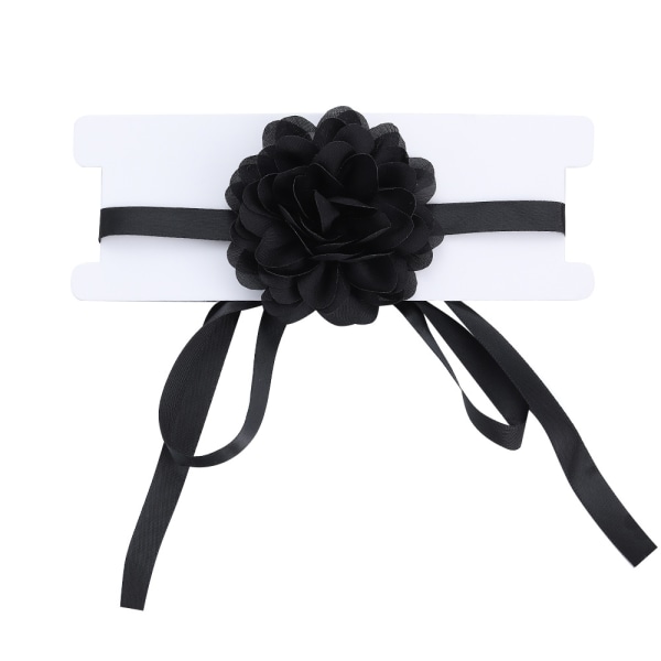 Flower Choker Necklace Women's Velvet Choker Camellia Choker