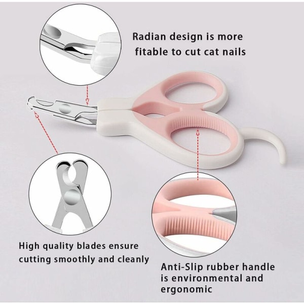 Cat Claw Clippers, Professional Cat Nail Clippers Stainless Steel